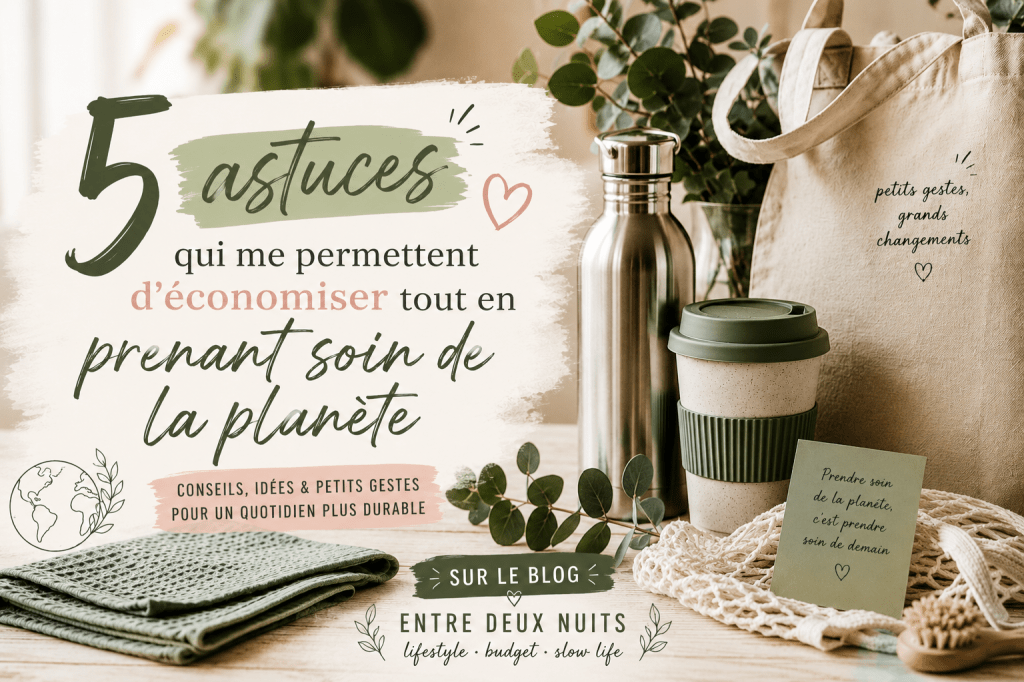 5 astuces qui me permettent d&rsquo;économiser tout en prenant soin de la&nbsp;planète