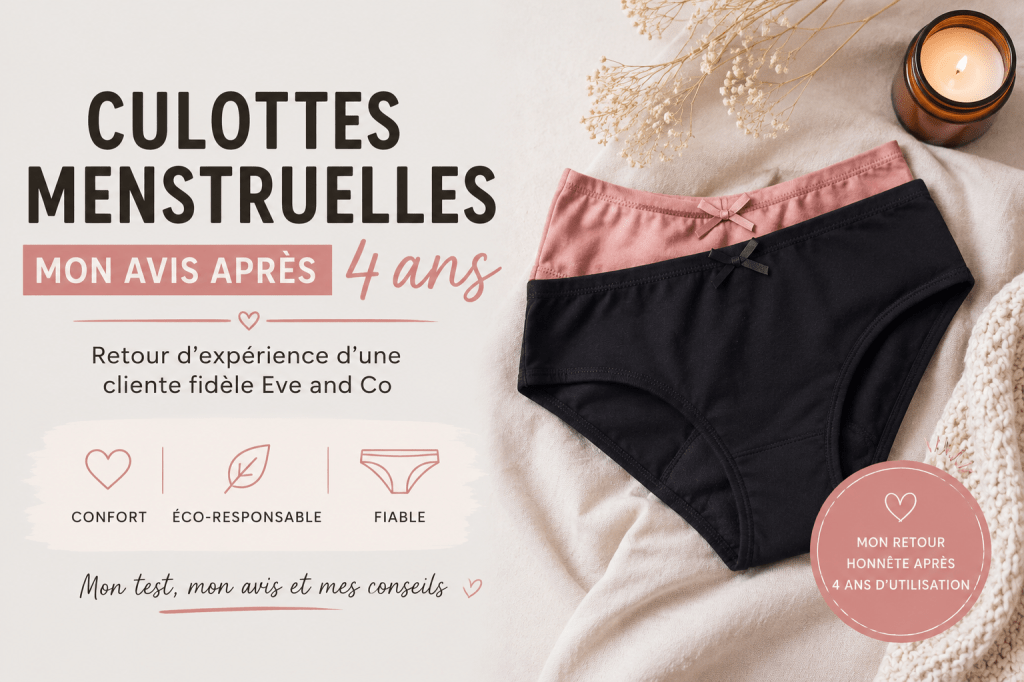 Mon avis après 4 ans d&rsquo;utilisation des culottes de&nbsp;règles