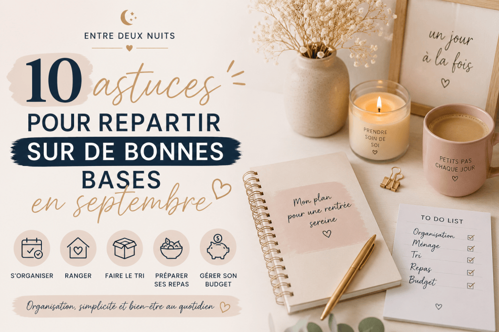 10 astuces pour repartir sur de bonnes bases en&nbsp;septembre