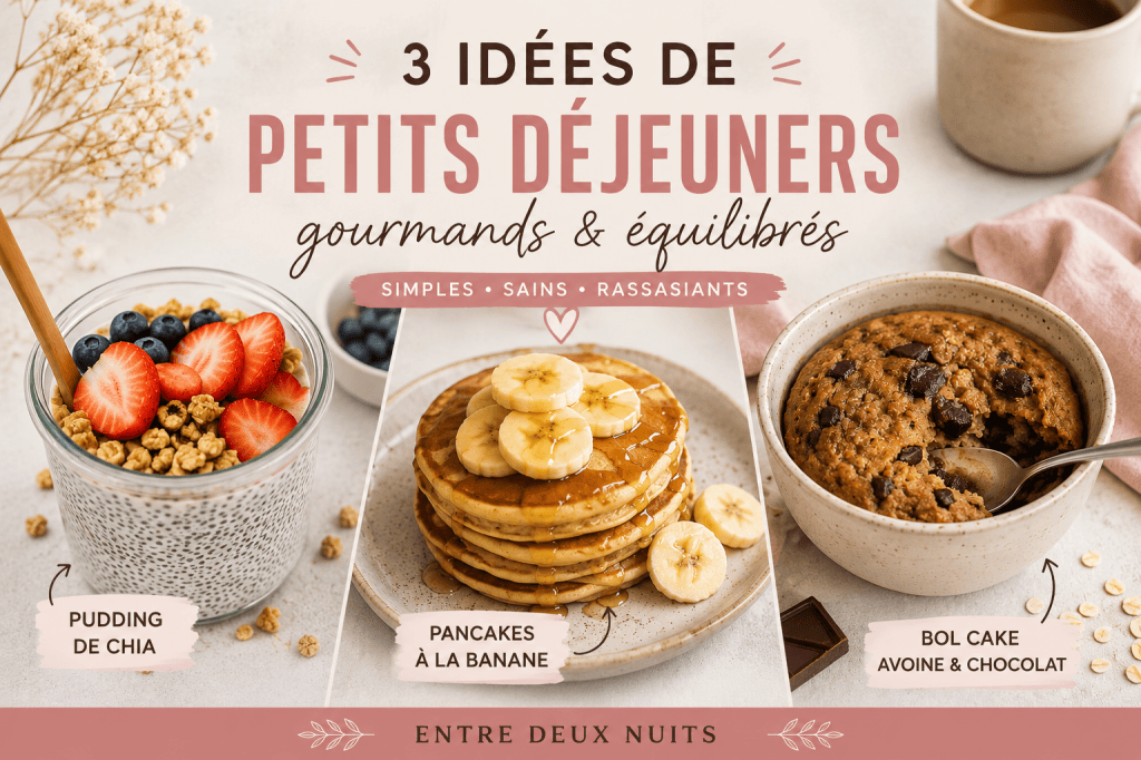 3 idées de petits déjeuners gourmands pour manger plus&nbsp;équilibré