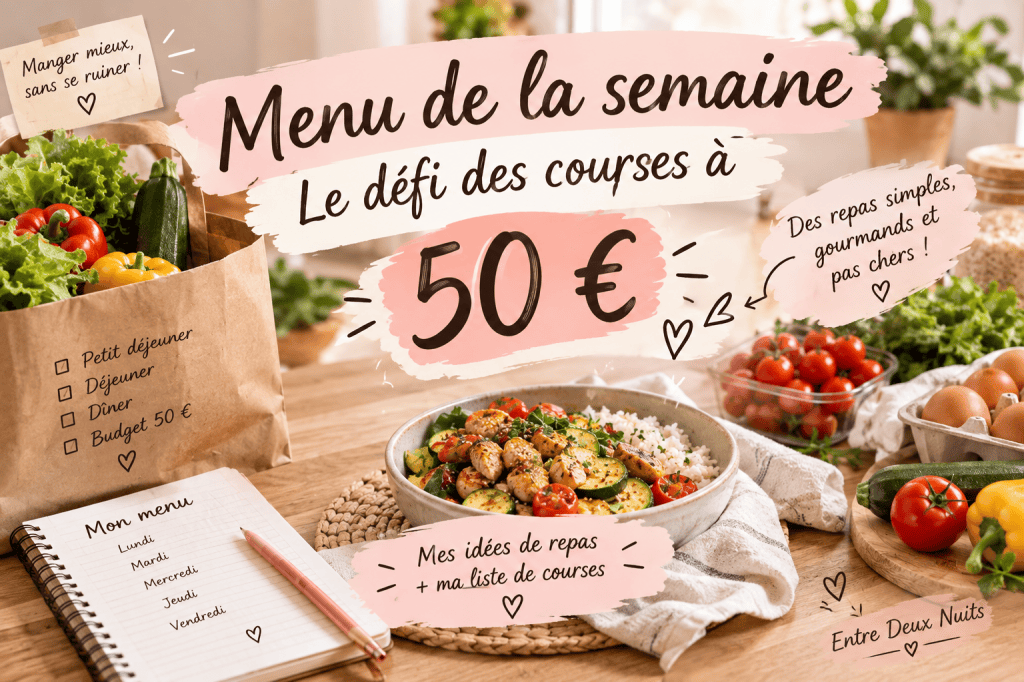 Menu de la semaine #9 : le défi des courses à 50&nbsp;€