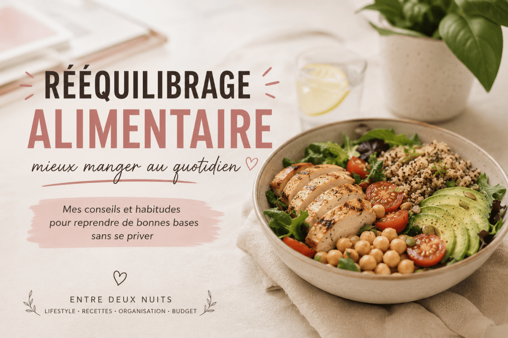 Rééquilibrage alimentaire : ce que je mets en place pour mieux manger sans me&nbsp;frustrer